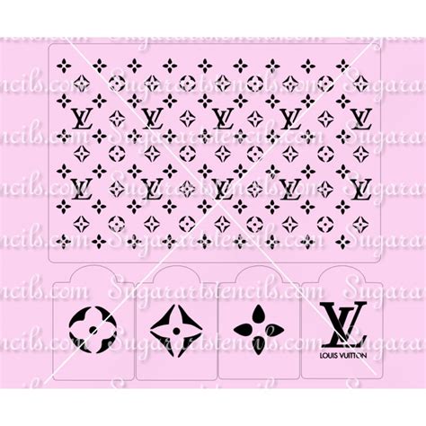 louis vuitton cake stencil amazon|Louis Vuitton stencil svg.